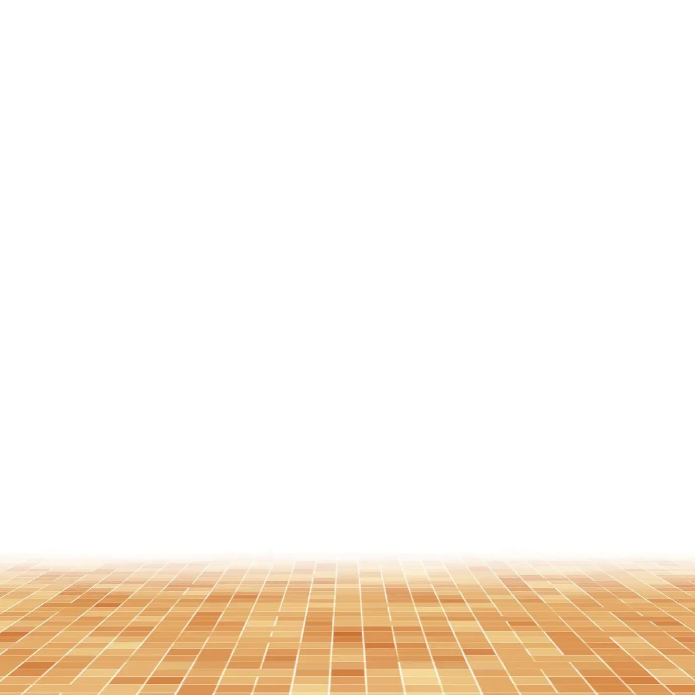 Moderner Wandhintergrund mit abstraktem, farbenfrohem geometrischem Muster und einer Steinzeug-Mosaiktextur in Orange, Gelb und Rot.